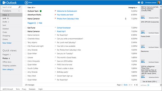 new-look-of-successor-of-hotmail-outlook.com